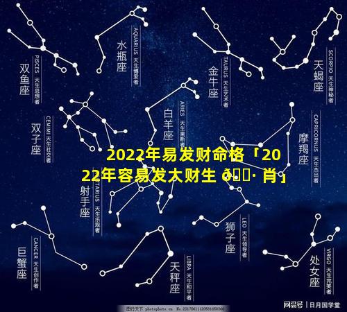 2022年易发财命格「2022年容易发大财生 🌷 肖」